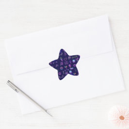 Pegatina En Forma De Estrella Bolsa de regalo de cumpleaños de princesa | Bolsa
