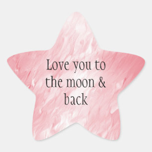 Pegatina En Forma De Estrella Bonito Girly Pink