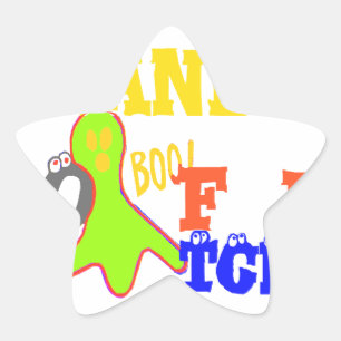 Pegatina En Forma De Estrella ¡Boo de oro! Girly TGIF Gracias A Dios Su Viernes