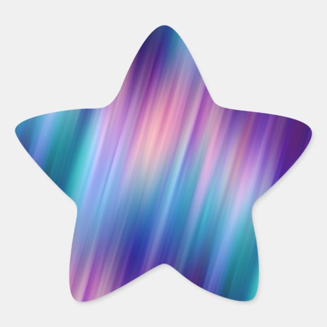 Pegatina En Forma De Estrella brillo de estrellas mezcladas :  (Anverso)