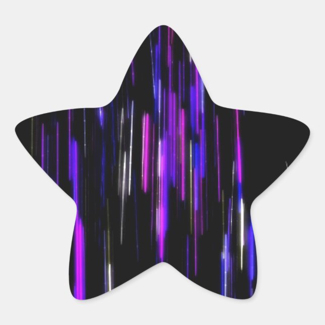 Pegatina En Forma De Estrella Brillo espacioso (Anverso)