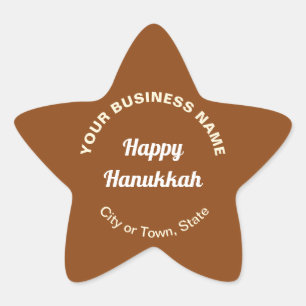 Pegatina En Forma De Estrella Business Hanukkah Saludo al Pegatina Estrella Marr