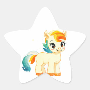 Pegatina En Forma De Estrella Caballo de corte