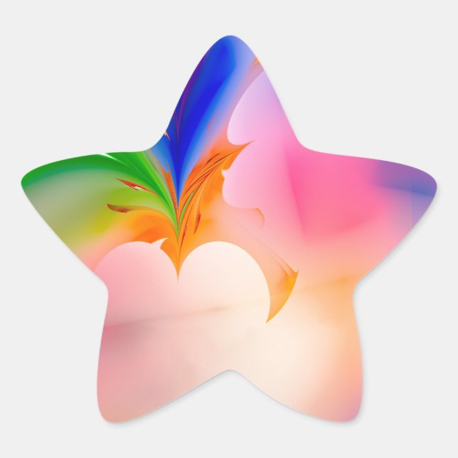 Pegatina En Forma De Estrella Caja de regalo de Big Bow (Anverso)