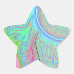 Pegatina En Forma De Estrella Calcomanías de estrella psicodélicas 2.0 (20 por h