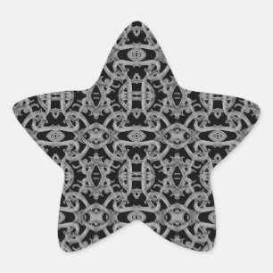 PEGATINA EN FORMA DE ESTRELLA CALCOMANÍAS DE ESTRELLAS GÓTICAS