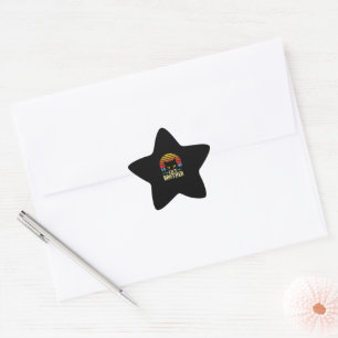 Pegatina En Forma De Estrella Camiseta retro estilo de estilo de los ochenta del