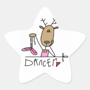 Pegatina En Forma De Estrella Camisetas y regalos de renos bailarines