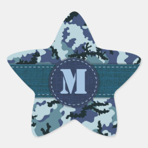 Pegatina En Forma De Estrella Camuflaje naval