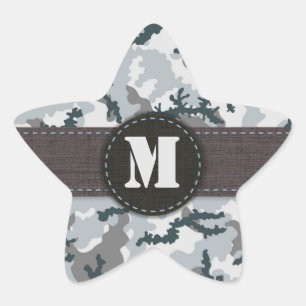Pegatina En Forma De Estrella Camuflaje urbano