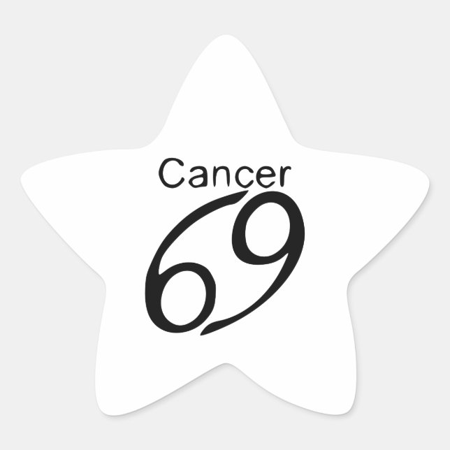 Pegatina En Forma De Estrella Cáncer (Anverso)