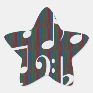 Pegatina En Forma De Estrella Canciones de músico de banda Mastreo