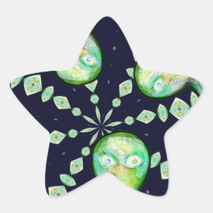 Pegatina En Forma De Estrella caprichoso