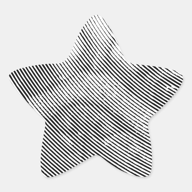 Pegatina En Forma De Estrella Cara de pug (Anverso)