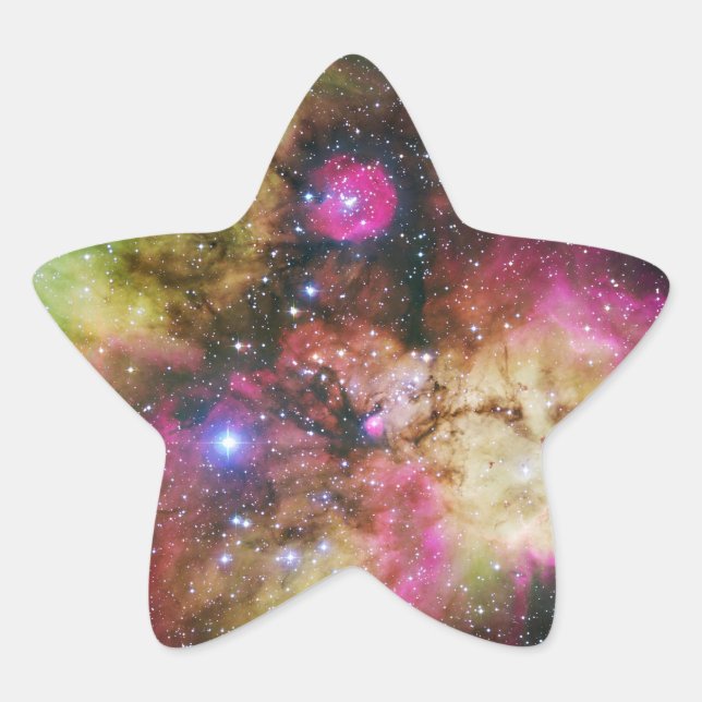 Pegatina En Forma De Estrella Carina Nebula - Universo impresionante (Anverso)