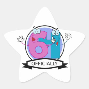 Pegatina En Forma De Estrella Cartel oficial de cumpleaños 64