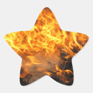 Pegatina En Forma De Estrella Cepillo ardiente