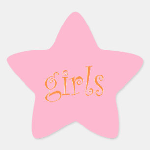 Pegatina En Forma De Estrella chicas