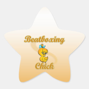 Pegatina En Forma De Estrella Chick de Beatboxing