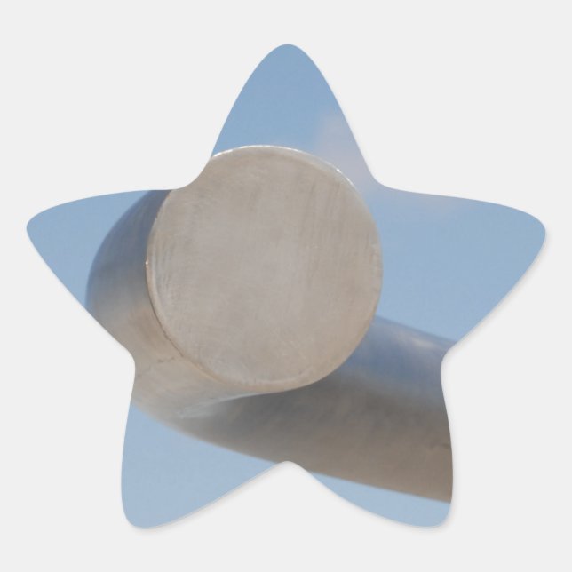 Pegatina En Forma De Estrella Cielos azules metálicos (Anverso)