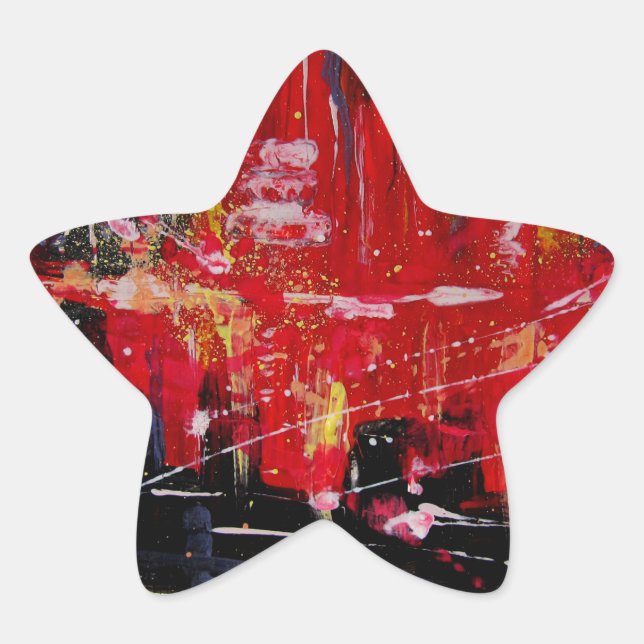 Pegatina En Forma De Estrella ciudad (Anverso)