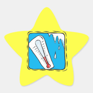 Pegatina En Forma De Estrella Clima de invierno