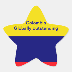 Pegatina En Forma De Estrella Colombia
