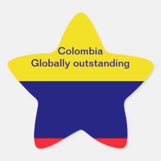 Pegatina En Forma De Estrella Colombia