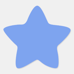 Pegatina En Forma De Estrella Color azul sólido de Monet