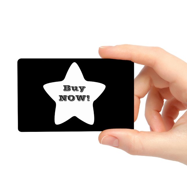 Pegatina En Forma De Estrella Comprar ahora blanco comercial negro (Subido por el creador)