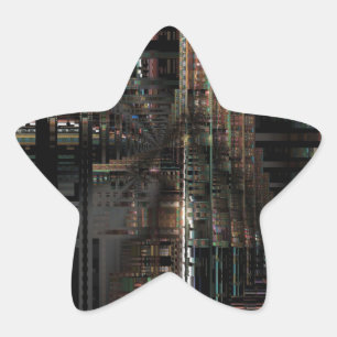 Pegatina En Forma De Estrella Computadora electrónica de la placa del circuito d