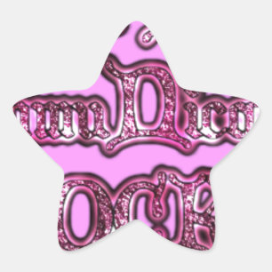Pegatina En Forma De Estrella Comunicación Roca Hakuna Matata Rosa .png