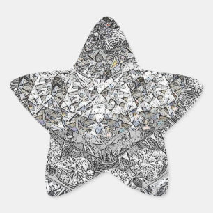 Pegatina En Forma De Estrella Conseguido al fondo de los diamantes de Lotta