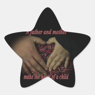 Pegatina En Forma De Estrella Corazón de un niño