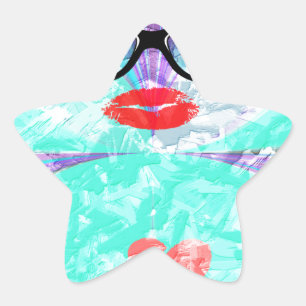 Pegatina En Forma De Estrella Corazón perfecto