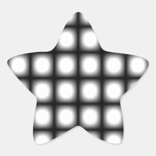 Pegatina En Forma De Estrella Corey Tiger 80s Vintage Op Art