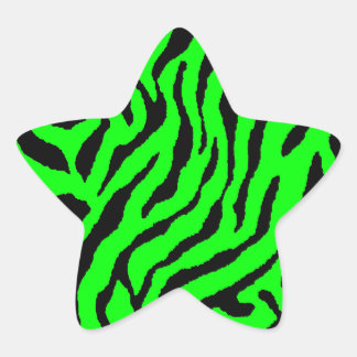 Pegatina En Forma De Estrella Corey Tiger Rayas de Tigre 80s