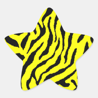 Pegatina En Forma De Estrella Corey Tiger Rayas de Tigre de los 80