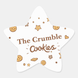 Pegatina En Forma De Estrella Cosy Cookie Delights (Blanco)