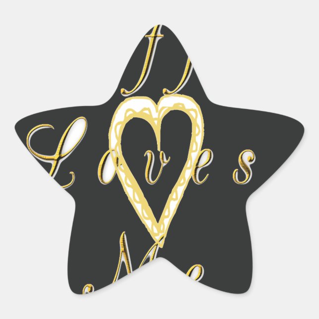 Pegatina En Forma De Estrella Creamy Coffee Aovers Design (Anverso)
