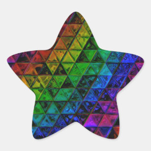 Pegatina En Forma De Estrella Cristal de orgullo