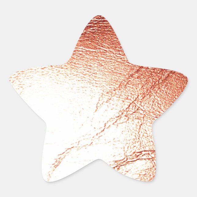Pegatina En Forma De Estrella Cuero metálico de bronce (Anverso)