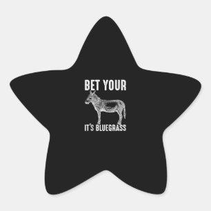 Pegatina En Forma De Estrella Cute Donkey Regalos de músicos Regalos para lo