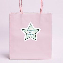 Pegatina En Forma De Estrella Cute Retro Pastel Estrella Cumpleaños Niños Pegati