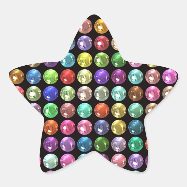 PEGATINA EN FORMA DE ESTRELLA DAZZLE (Anverso)