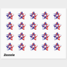 Dazzle Me Patrióticas Estrellas Rojas Blancas y Az