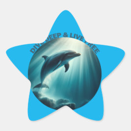 Pegatina En Forma De Estrella Deep Live Free Dolphin