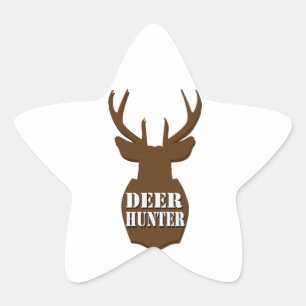 Pegatina En Forma De Estrella Deer Hunter