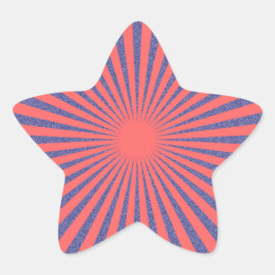 Pegatina En Forma De Estrella Destino rojo: