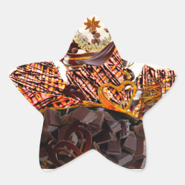 PEGATINA EN FORMA DE ESTRELLA ¡DÍA DE SOL DULCE! :)